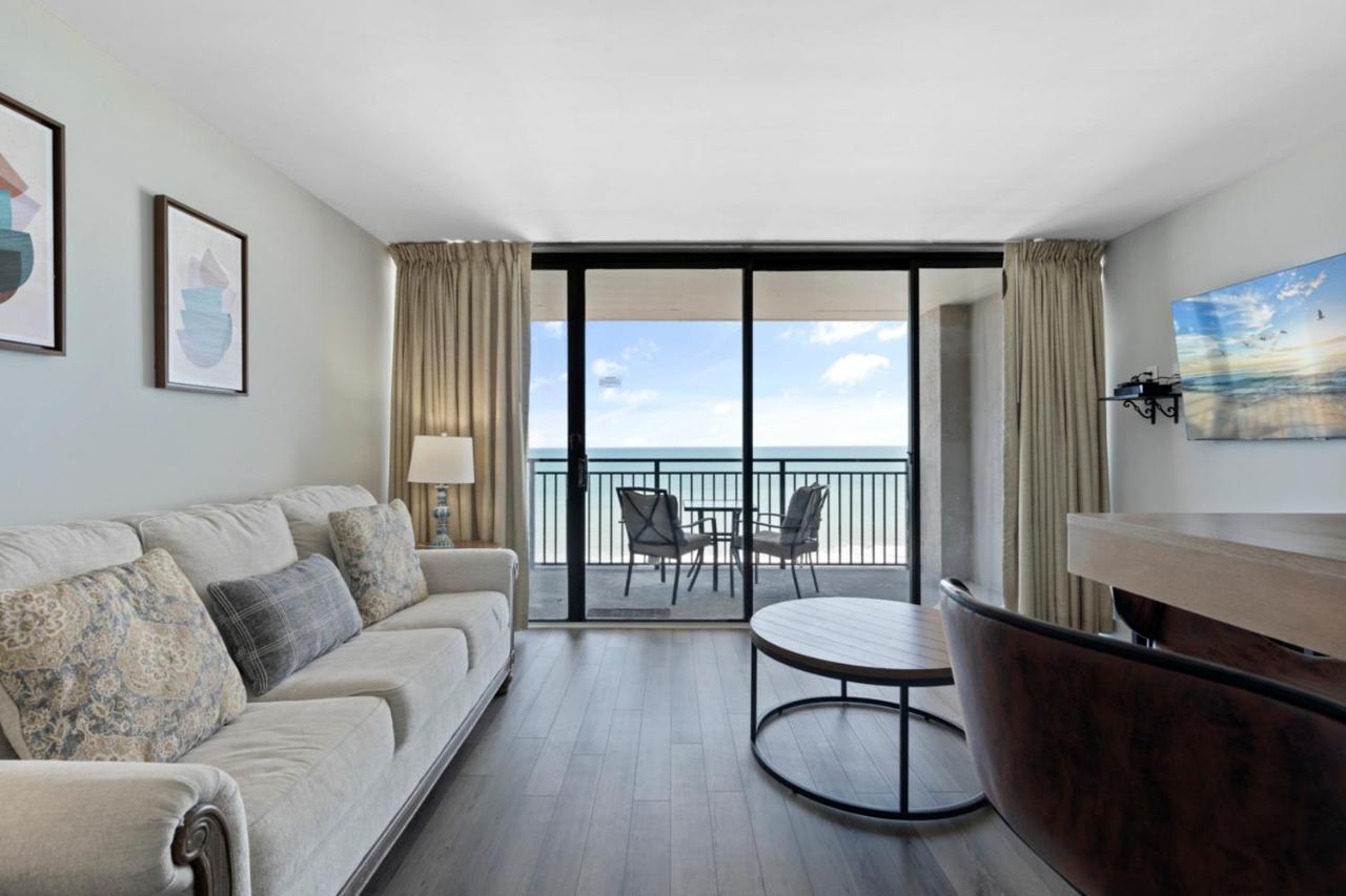 Lively Views From The Balcony At Ocean Forest Plaza 默特尔比奇 外观 照片