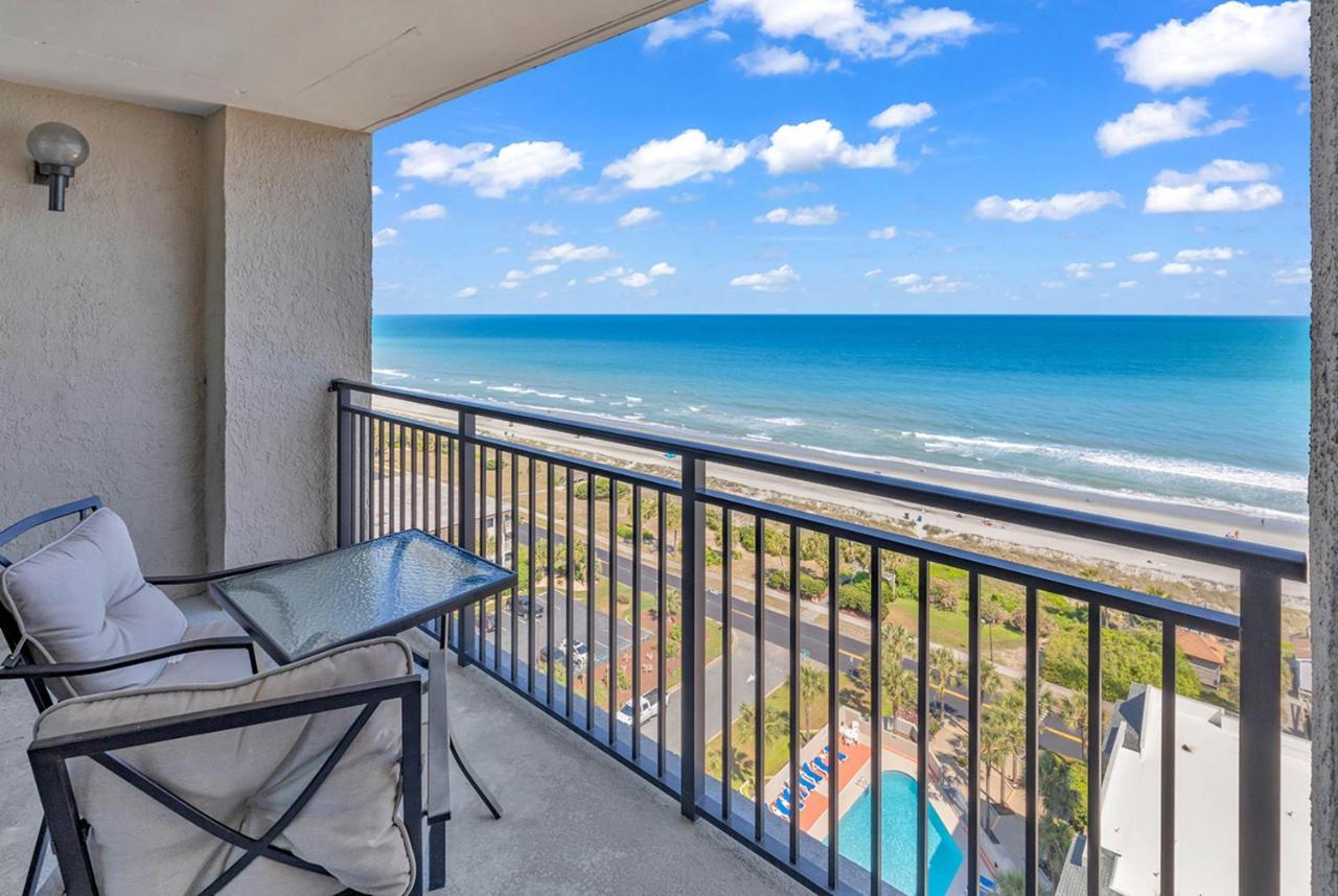 Lively Views From The Balcony At Ocean Forest Plaza 默特尔比奇 外观 照片
